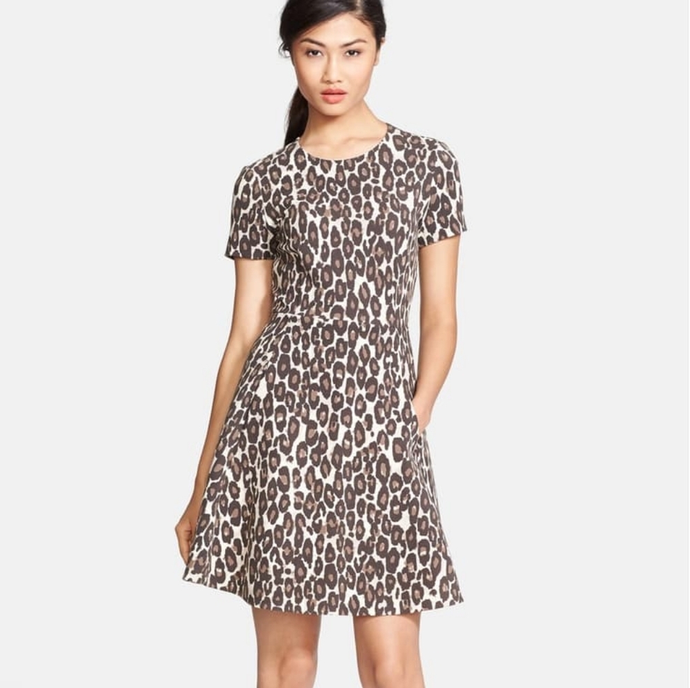 Kate Spade | NWOT Leopard Ponte Dress